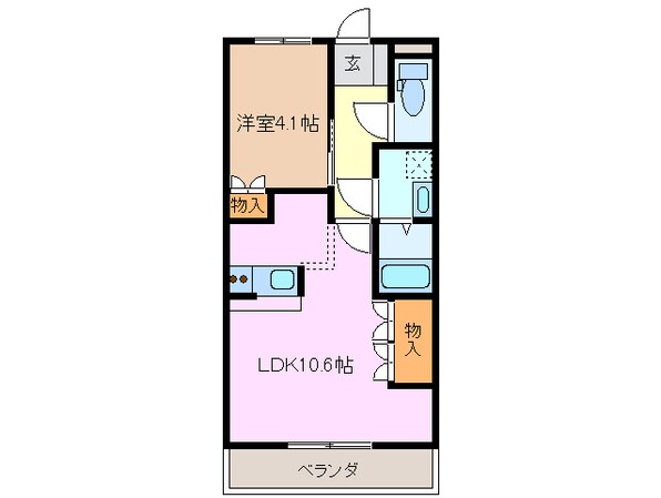 コンフォース西阿倉川の物件間取画像